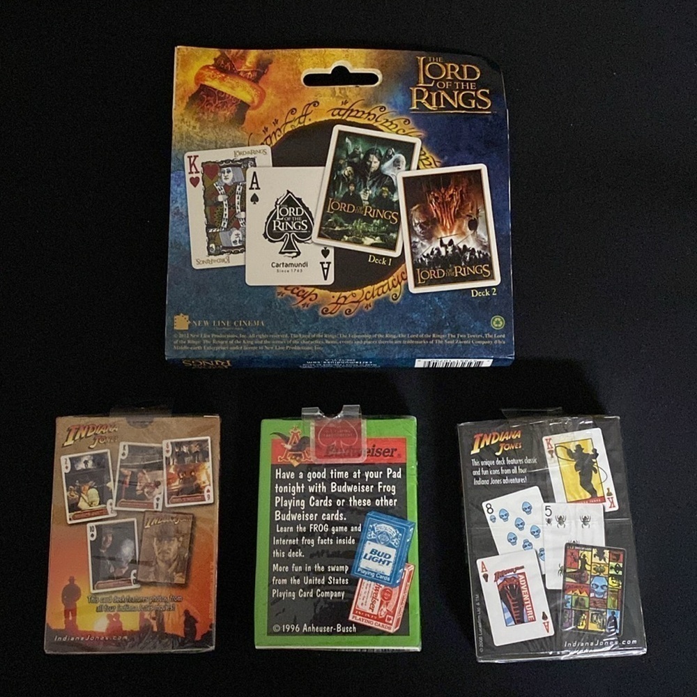 Playing cards vintage mixed cards Indian Jones Budweiser and Lord of the Rings - Picture 2 of 13
